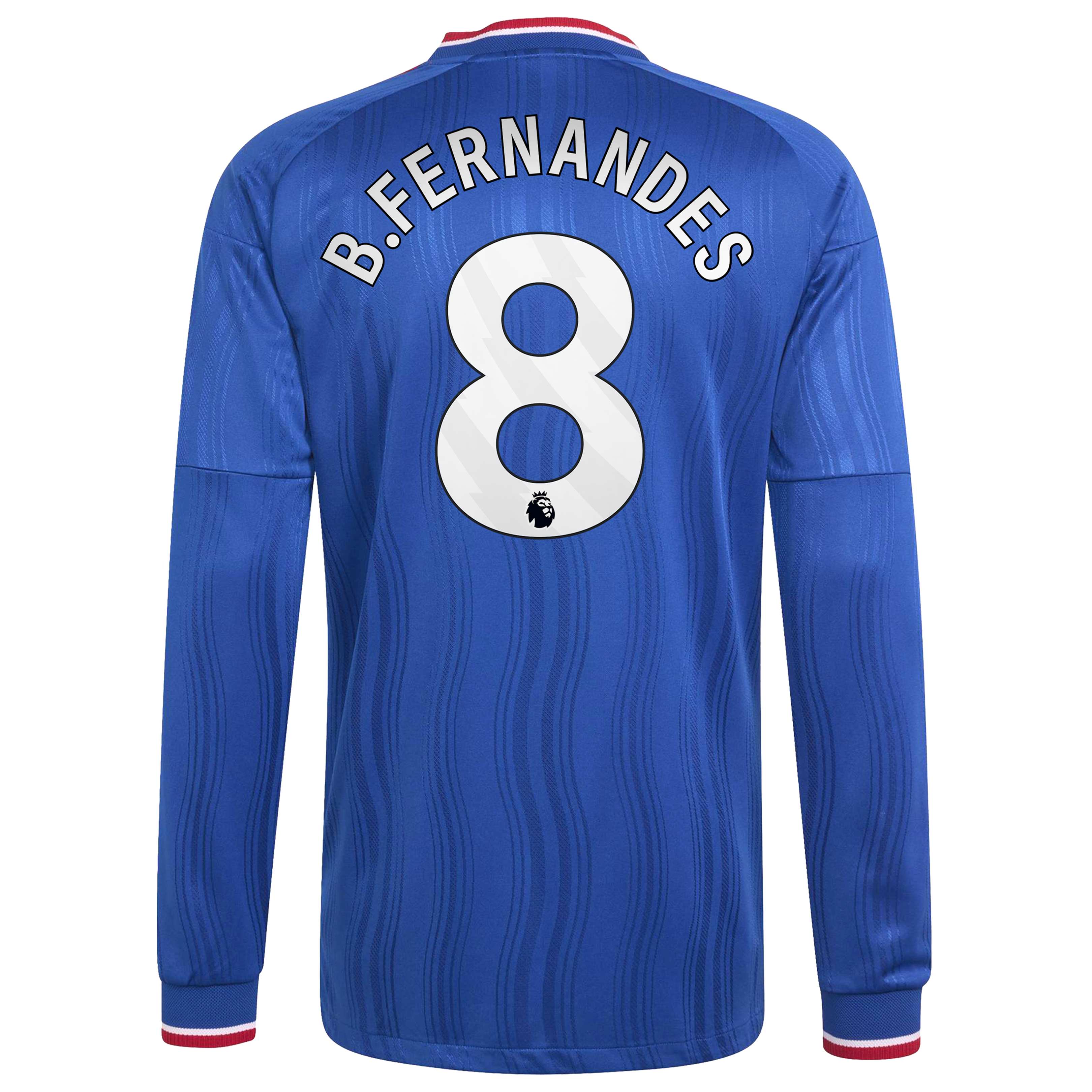 [SJH] Bruno Fernandes Manchester United 2026/27 Away On-Field Authentic Long Sleeve Jersey - Royal