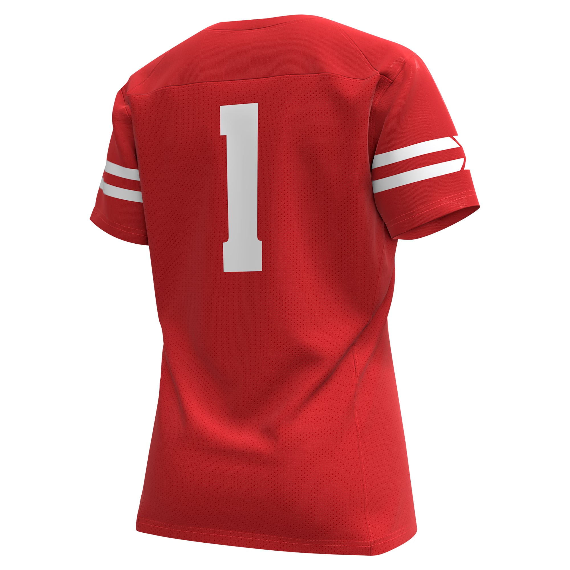 Women's #1 Red Wisconsin Badgers Football Jersey