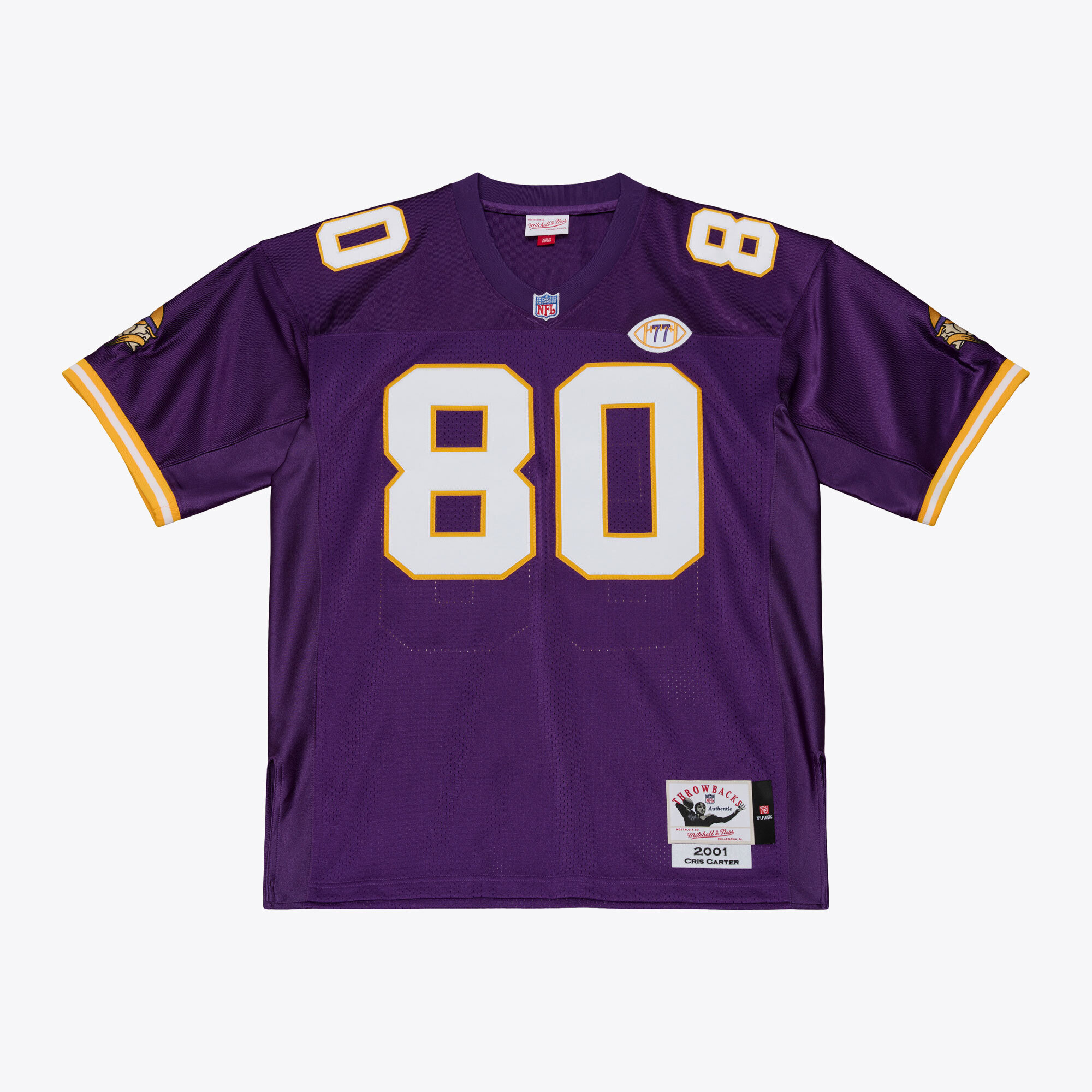 [LK] Cris Carter Minnesota Vikings 2001 Authentic Throwback Jersey - Purple