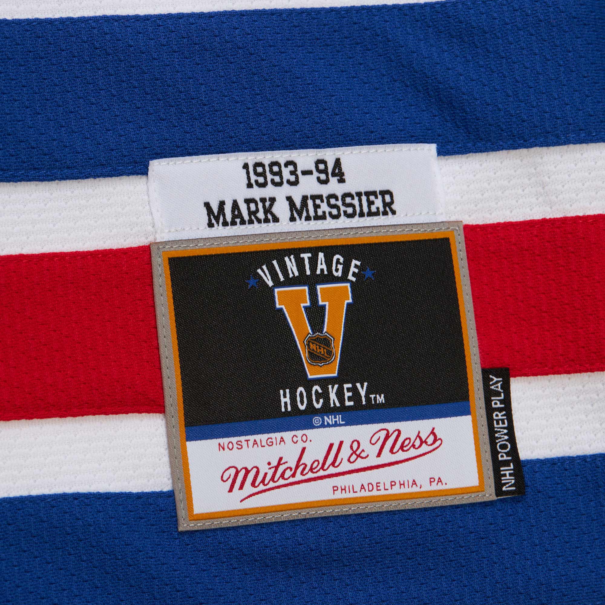 [LK] Mark Messier New York Rangers 1993-94 Power Play Jersey - White