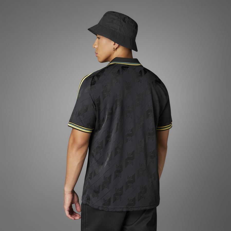 Jamaica T Shirt Lifestyler Jet Black Adidas National Team Wear