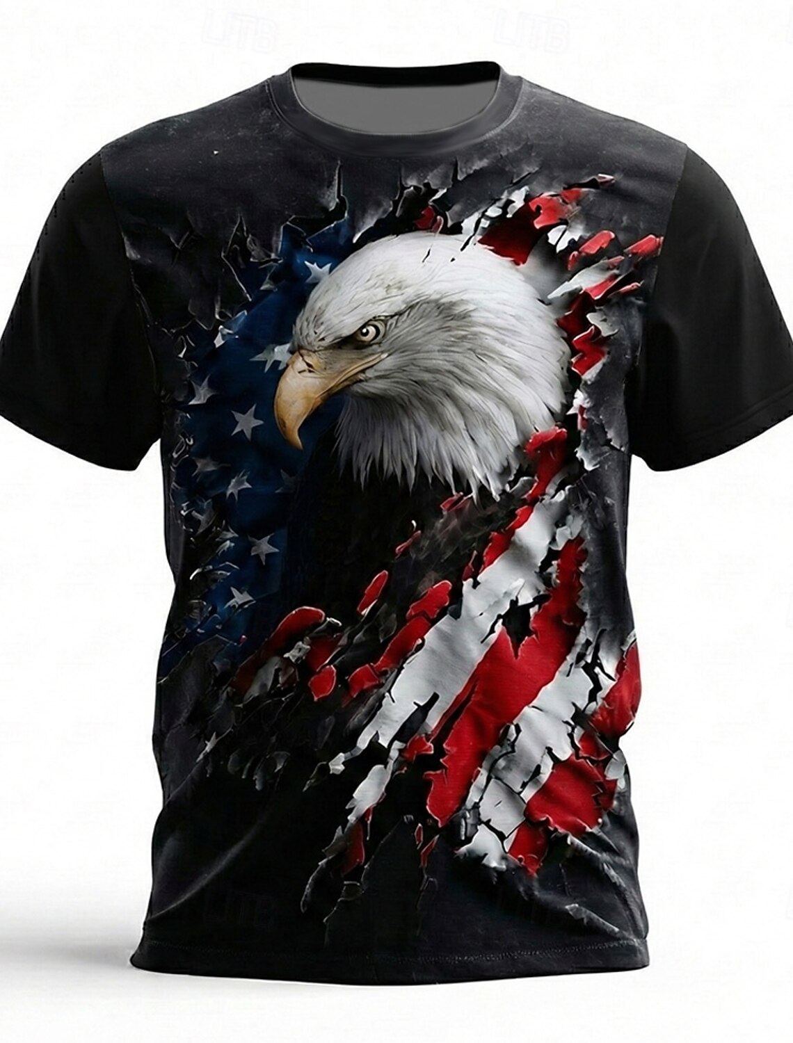 4th of July 2026 250th Memorial Day Patriotic Patriot Graphic American Flag Short Sleeve T-Shirt