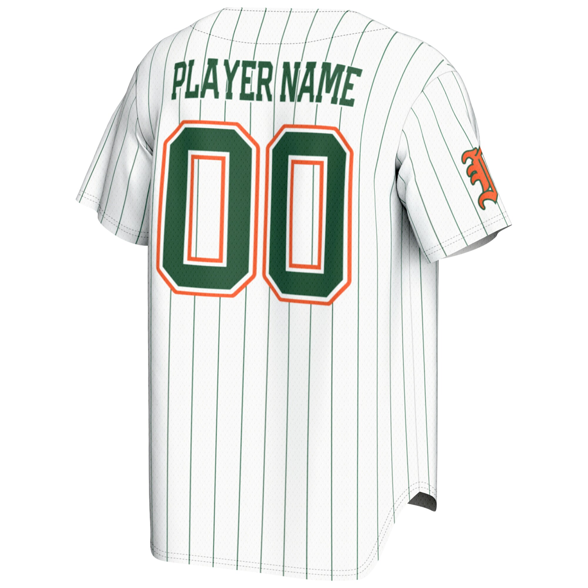 [NJP] Miami Hurricanes GameDay Greats Youth NIL Pick-A-Player Lightweight Baseball Jersey - White