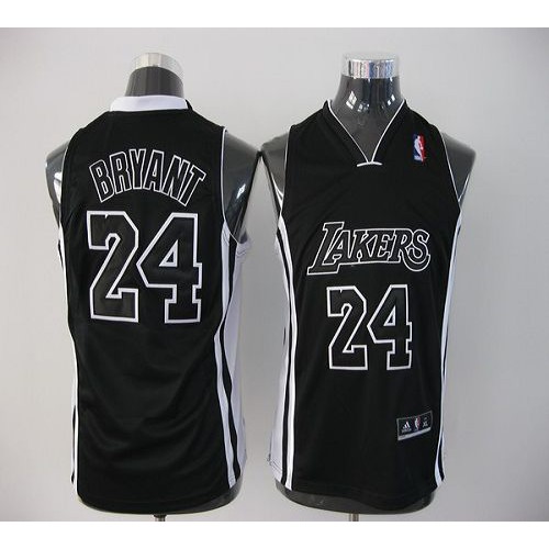 Black LAL Angeles Lakers #24 Professional Jersey Game Day Wear