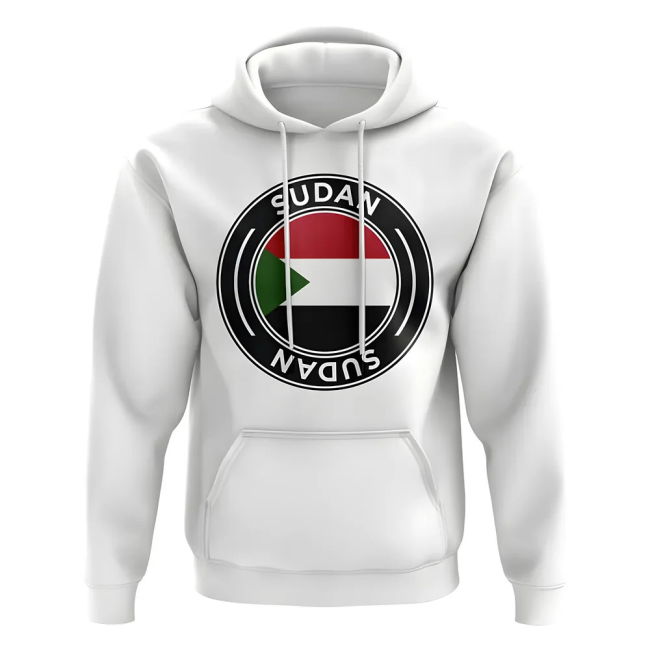 Limited-Edition Sudan Football Badge Hoodie (White) Climate-Control