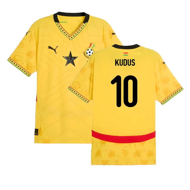 Collector'S-Item 2024-2025 Ghana Away Shirt (Kudus 10)