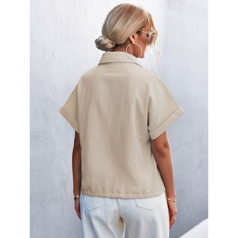 Cuffed Batwing Sleeve Shirt YP4983