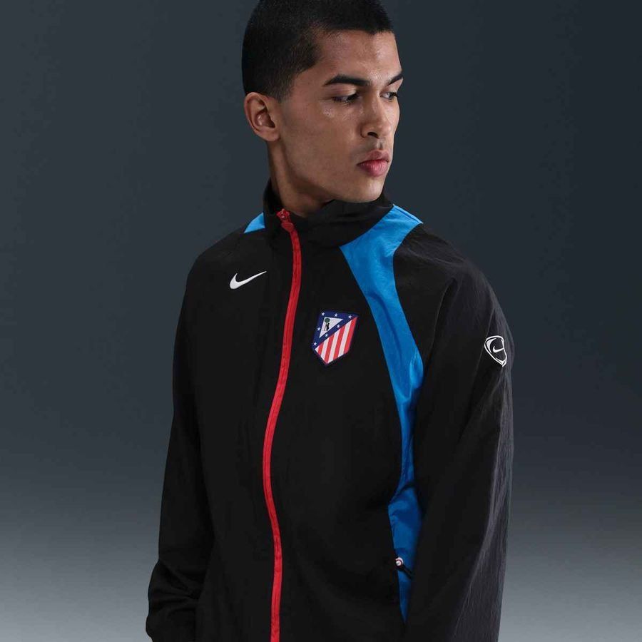 [LK] Atletico Madrid Track Jacket T90 Woven GX Black/Photo Blue/Sport Red/White Kit