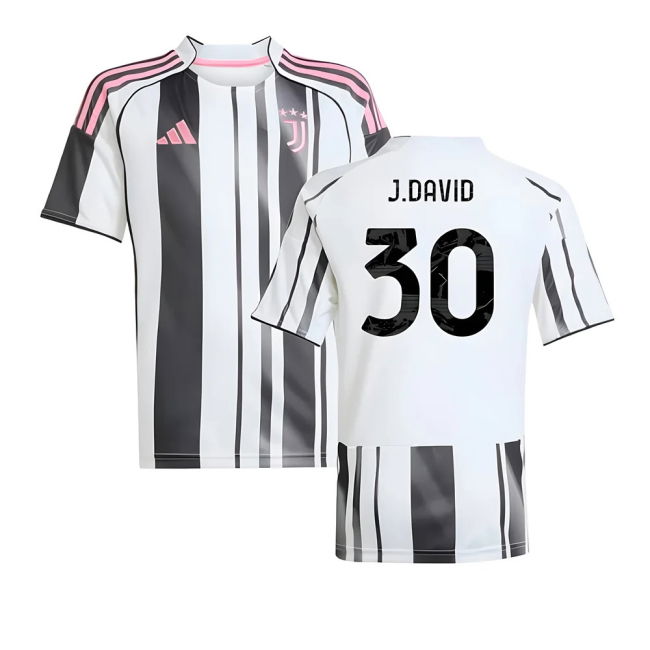 2025-2026 Juventus Home Retro Shirt (Kids) (J.David 30)