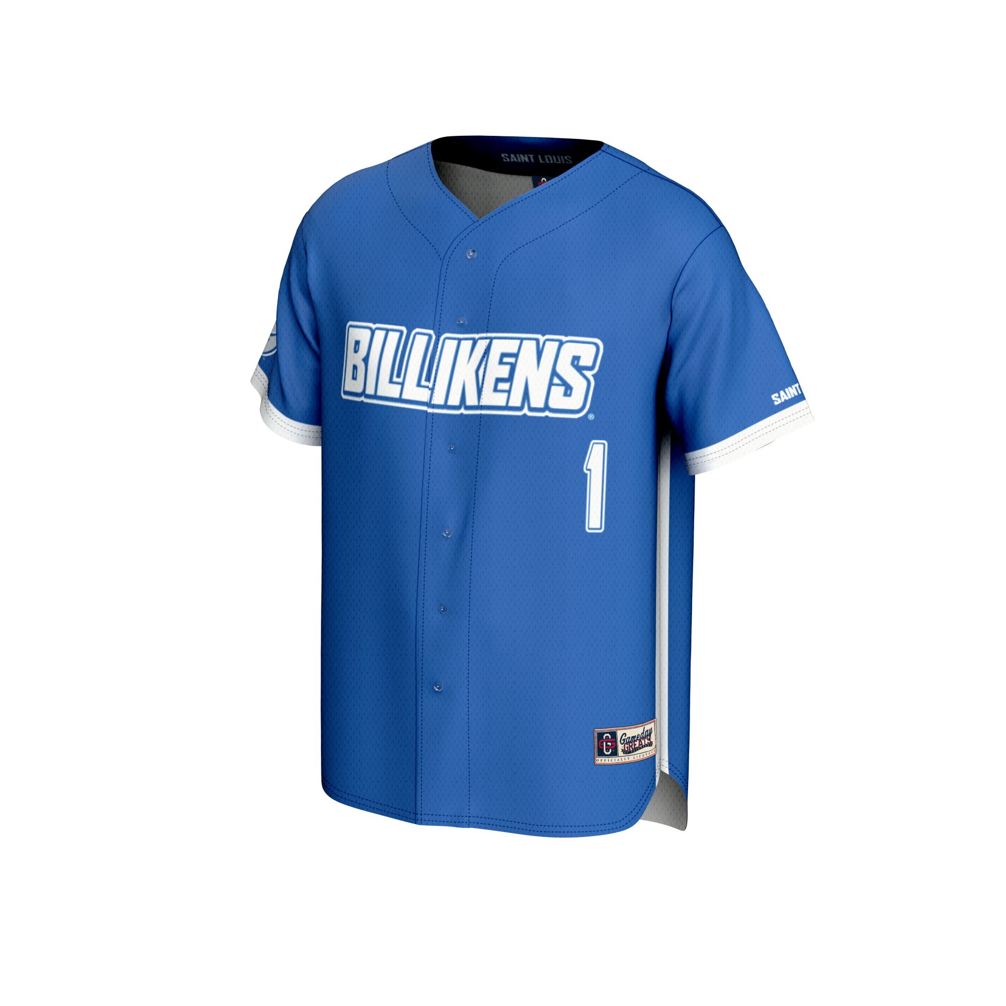 [DDG] Saint Louis Billikens GameDay Greats Unisex Lightweight Baseball Fashion Jersey - Blue