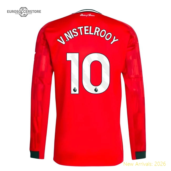 Man Utd Long Sleeve Home Kit 2025-2026 Stadium Edition Jersey