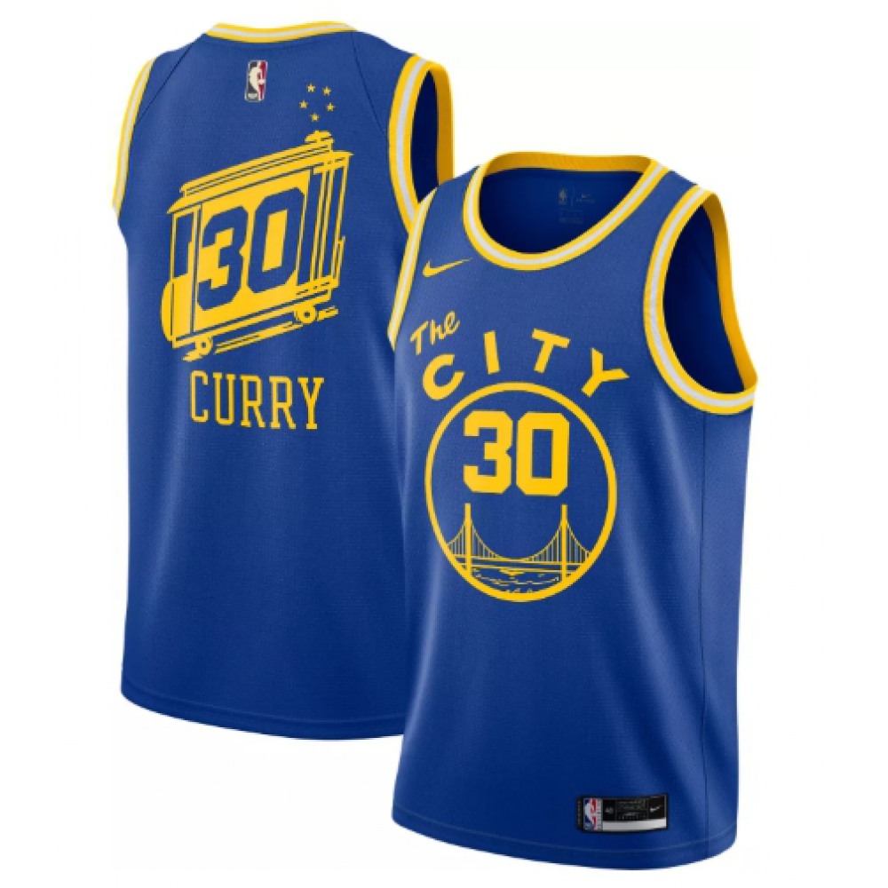 Jersey Golden State Warriors Stephen Curry30 Blue - - Fan Favorite