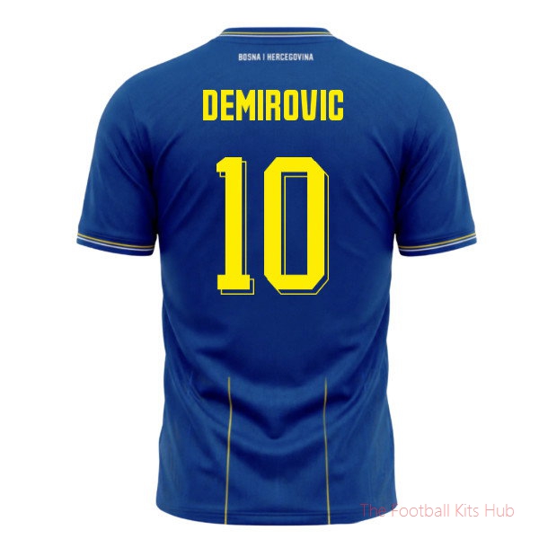 Bosnia And Herzegovina 2026-2027 Home Shirt (Kids) (Demirovic 10)