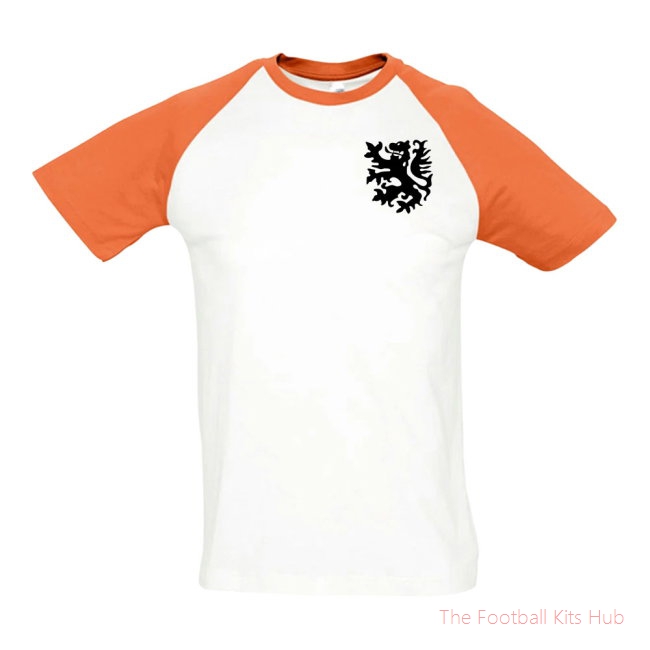 Holland National Team Embroidered Contrast Tee (White)