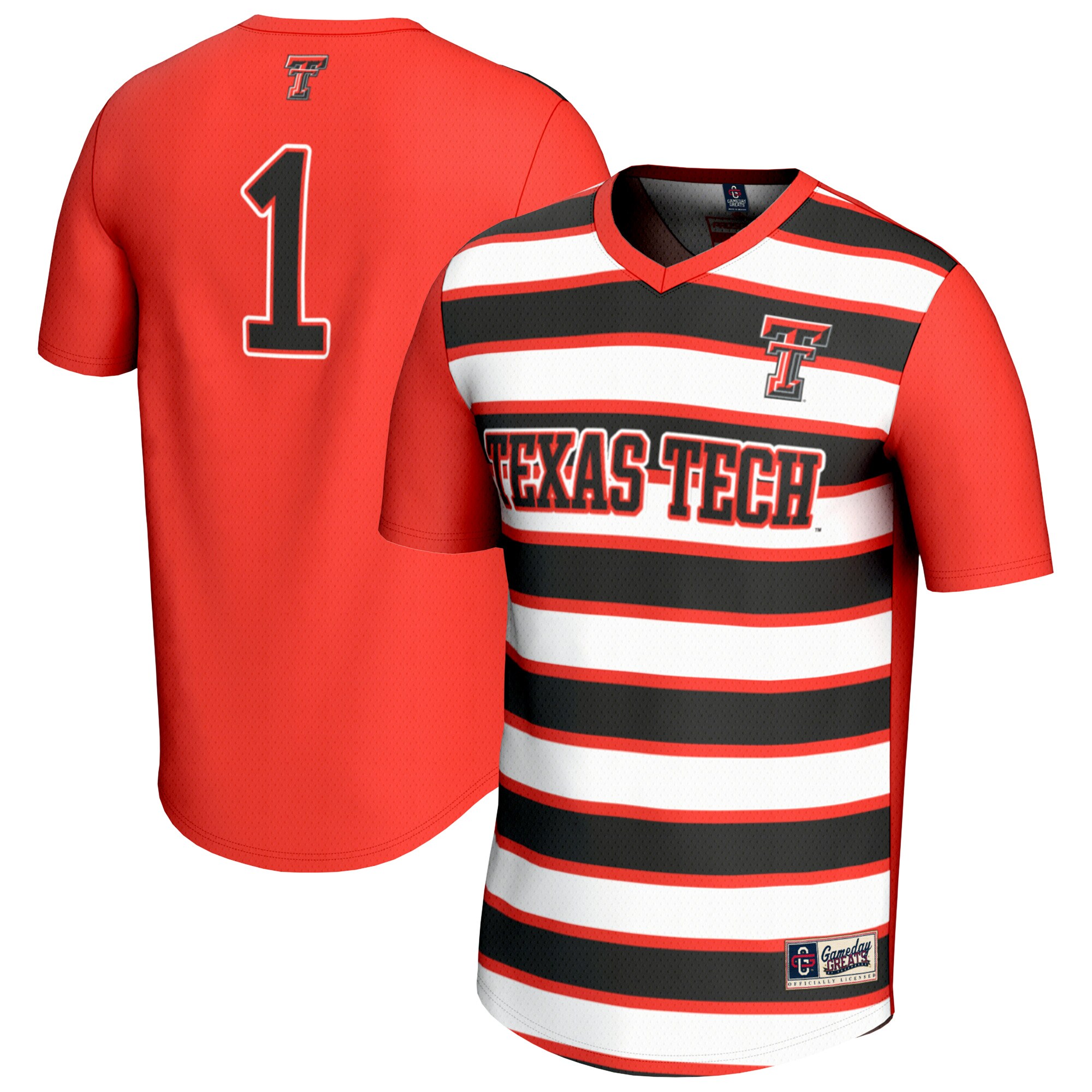 [LK] Texas Tech Red Raiders GameDay Greats Youth Lightweight Soccer Fashion Jersey - Red