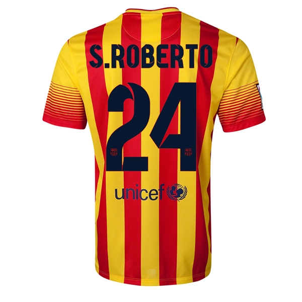 High Performance Barca 1314 Barcelona 24 SROBERTO Away Shirt