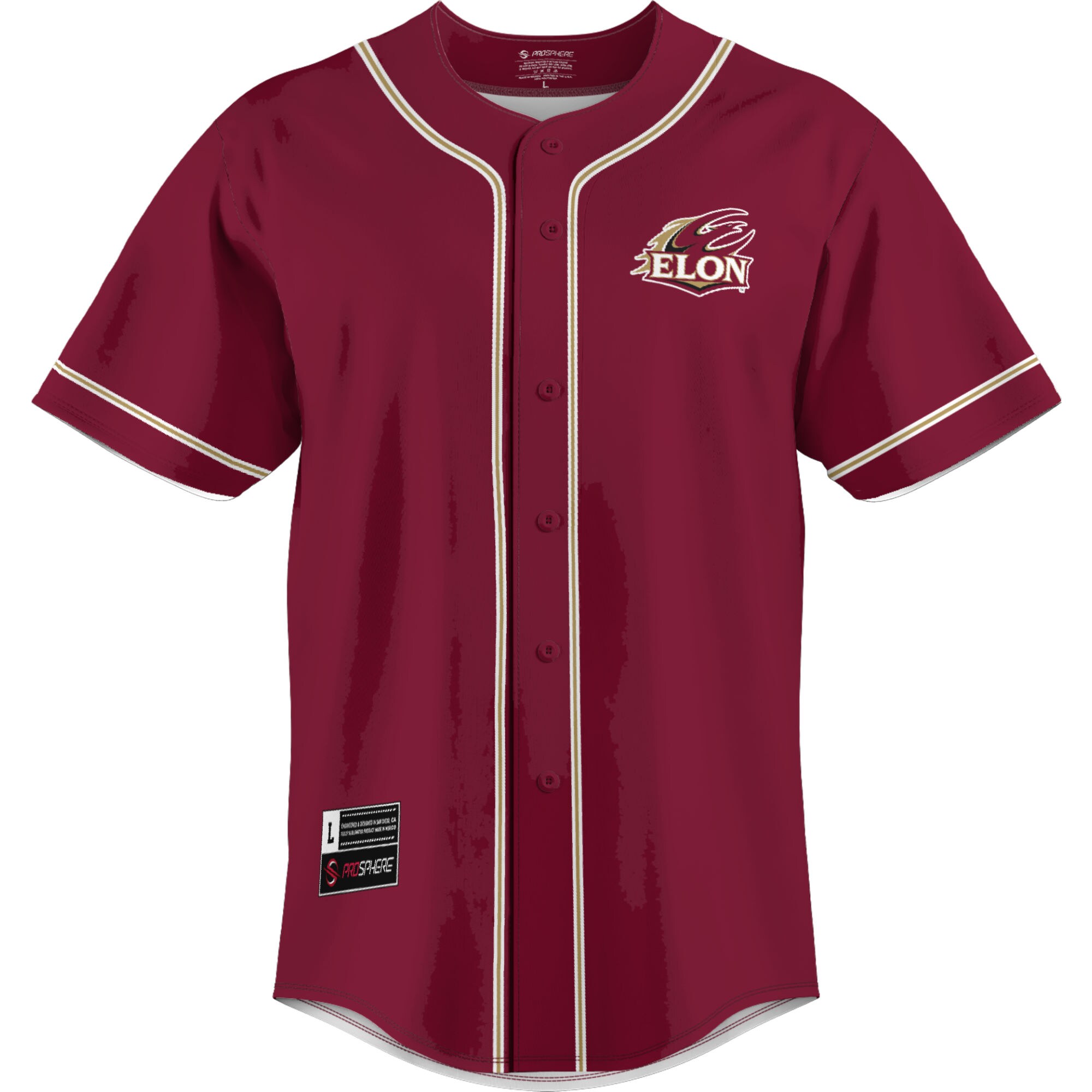 [DDG] Elon Phoenix GameDay Greats Lightweight Baseball Jersey - Maroon