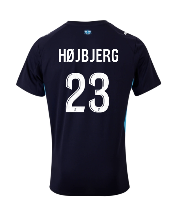 Away Jersey of Marseille featuring HØJBJERG 23 for the 25-26 season