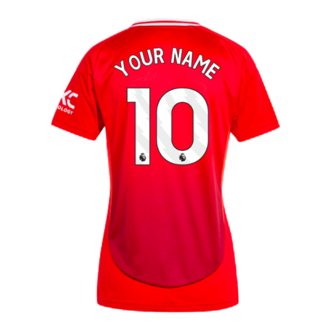 2024-2025 Man Utd Home Top (Womens) (Your Name)