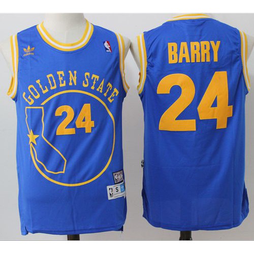 Durable Design Golden State Warriors Rick #24 NBA Replica Jersey