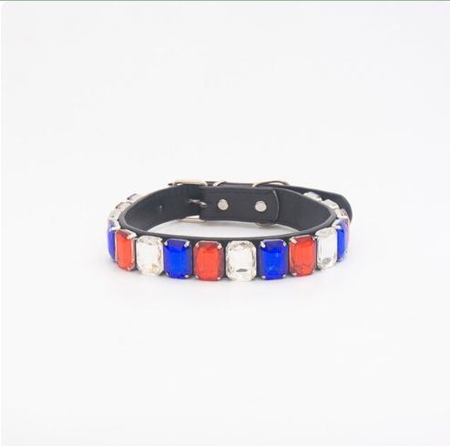 DiamondPaws Luxury Frenchie Collar Rhinestone Necklace for Your Posh Pup