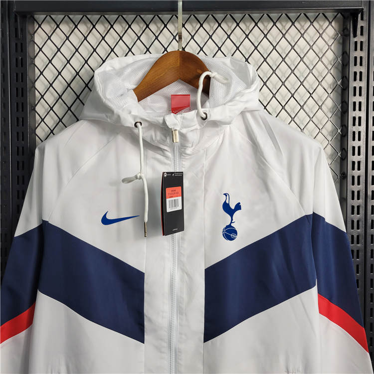 Moisture Wicking Spurs 2324 Tottenham Hotspur White Windbreaker Jacket