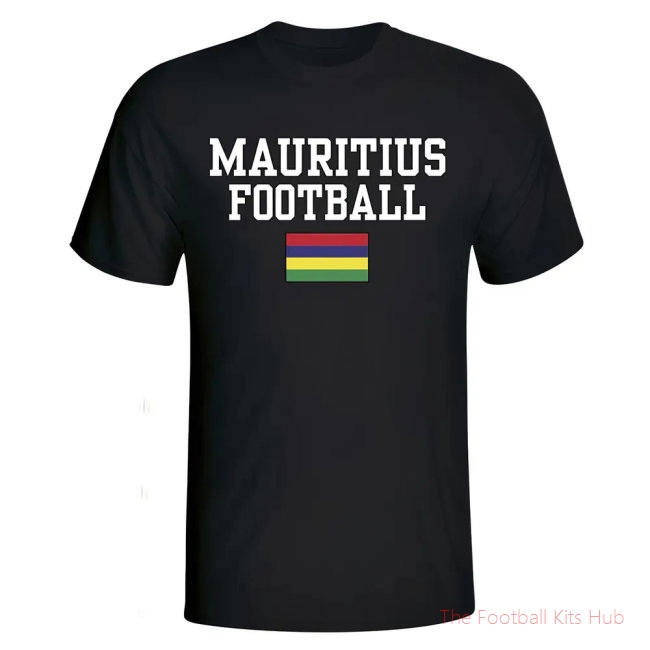 Men Mauritius Football T-Shirt - Black