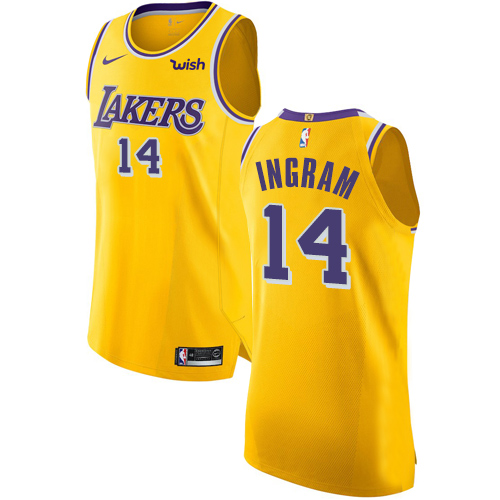 Lakers Gold Angeles Lakers #14 Nike Jersey - NBA Fan Apparel