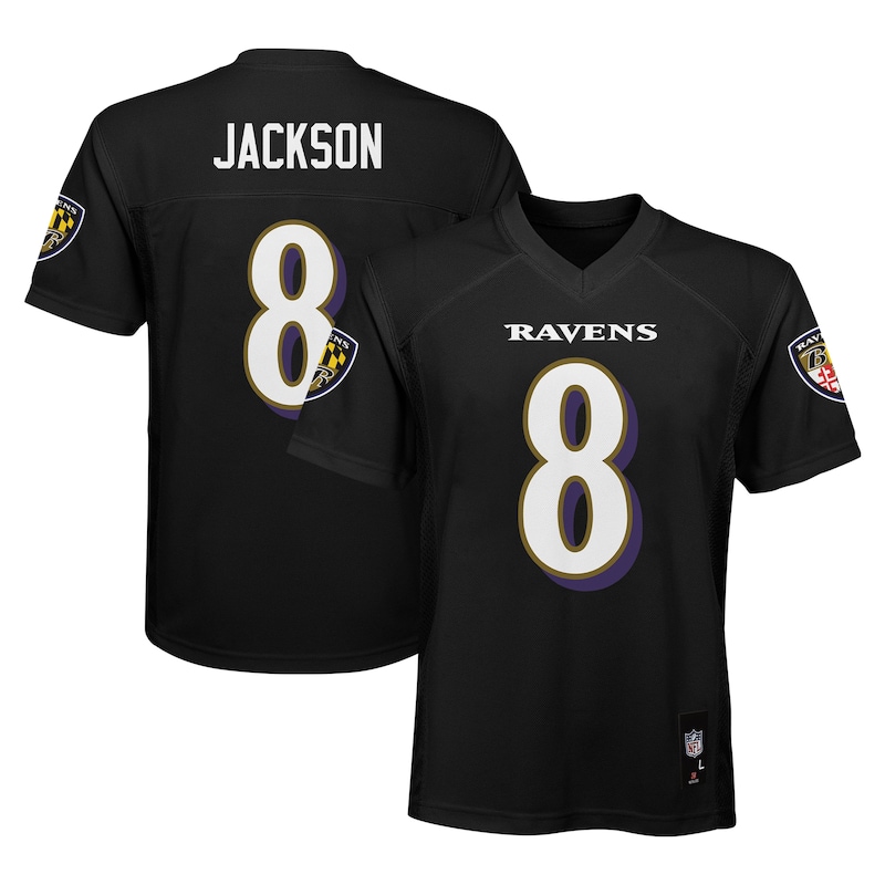 Lamar Jackson Baltimore Ravens Preschool Replica Player Jers...