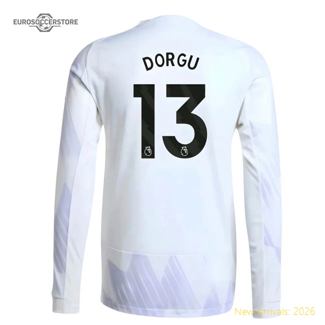 Authentic 2025-2026 Man Utd Authentic Long Sleeve Away Shirt (dorgu