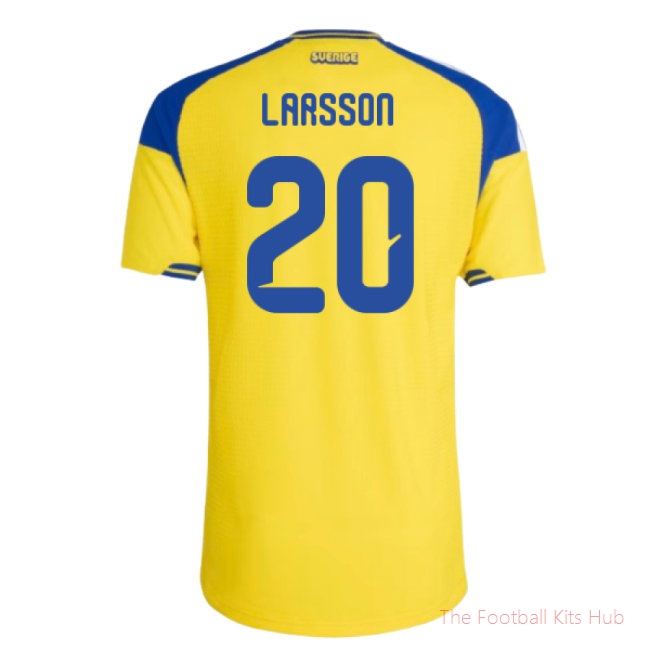 2026-2027 Sweden Authentic Home Shirt (Larsson 20)