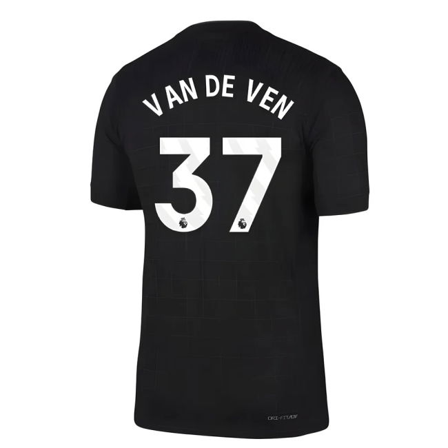 2025-2026 Tottenham Authentic Away Top (Van De Ven 37)