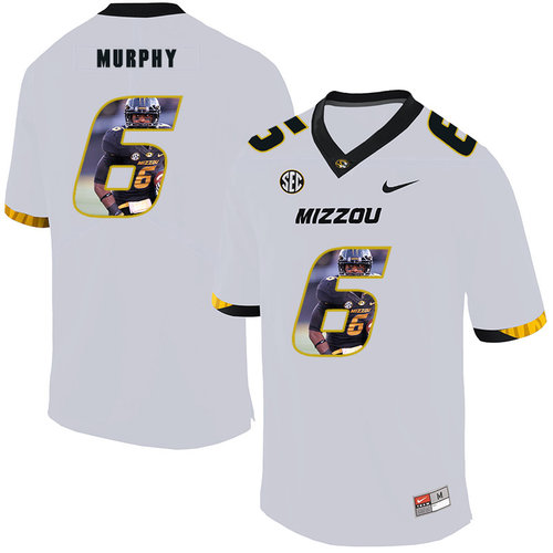 Men's None White 2024 replica Marcus Murphy #6 official Jersey