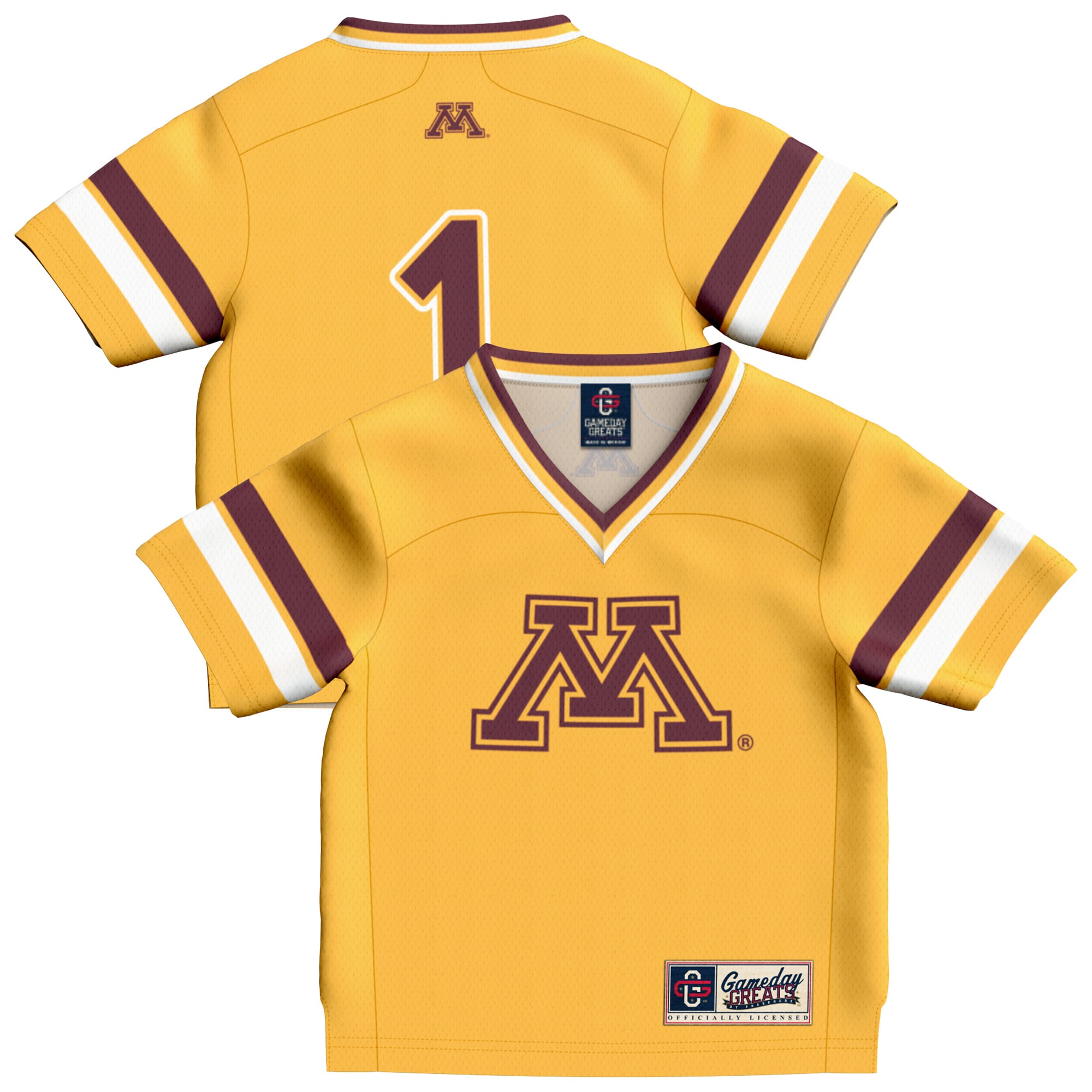 #1 Minnesota Golden Gophers GameDay Greats Infant Collegiate Football Fashion 2026/2027 Football Jersey - Gold