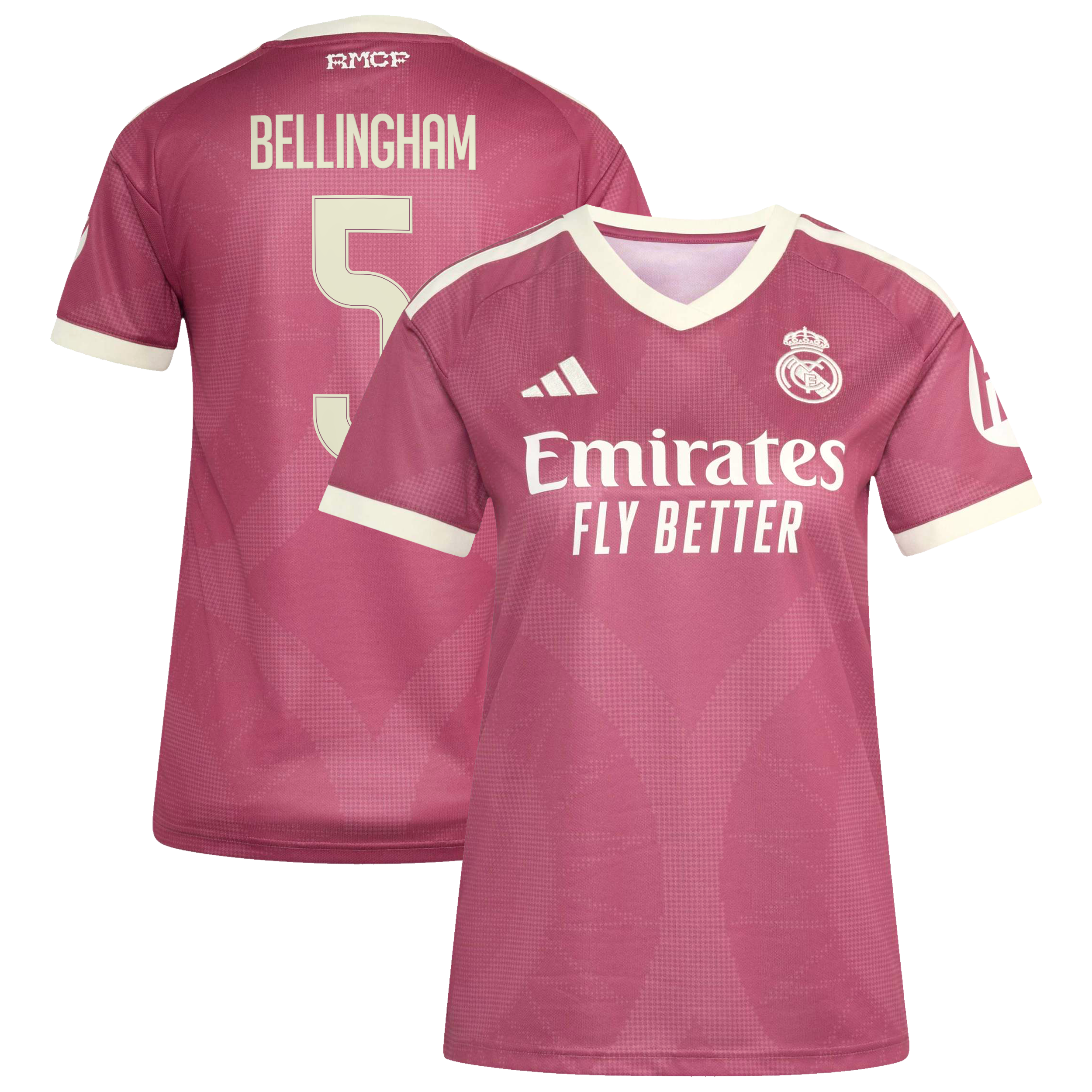 [SJH] Jude Bellingham #5 Real Madrid Women's 2026/27 Third Replica Jersey - Pink