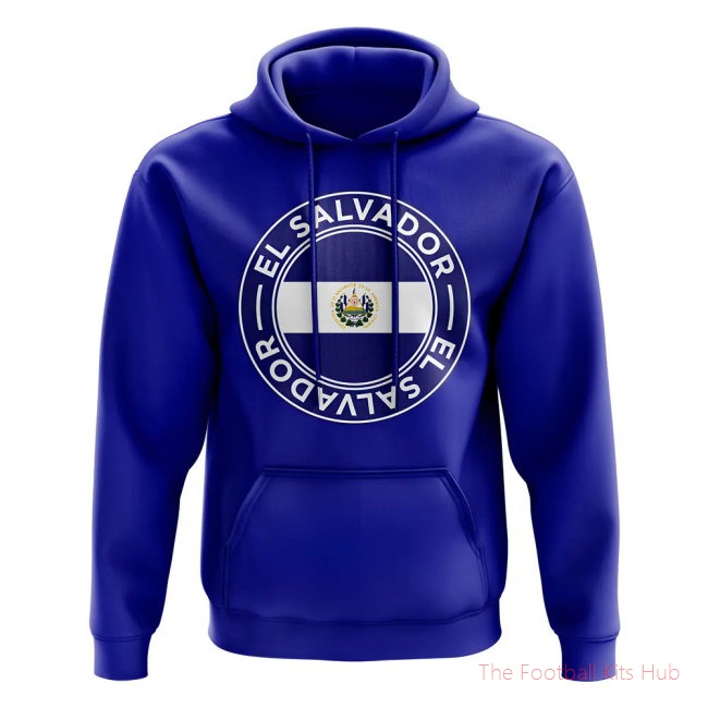 El Salvador Football Badge Hoodie (Royal)