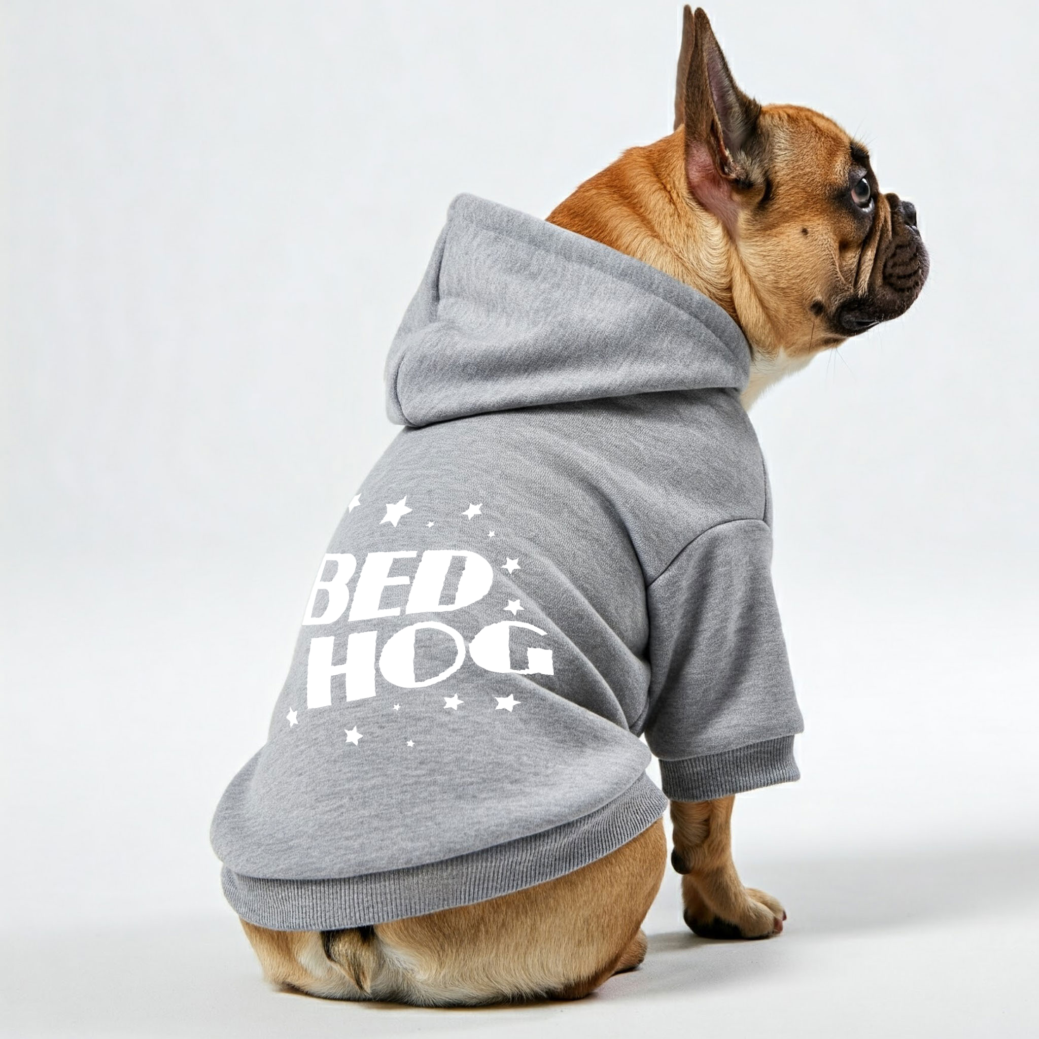French Bulldog Bed Hog Personalized French Bulldog Hoodies With Funny