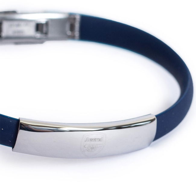 Arsenal FC Navy Silicone Bracelet - authentic style