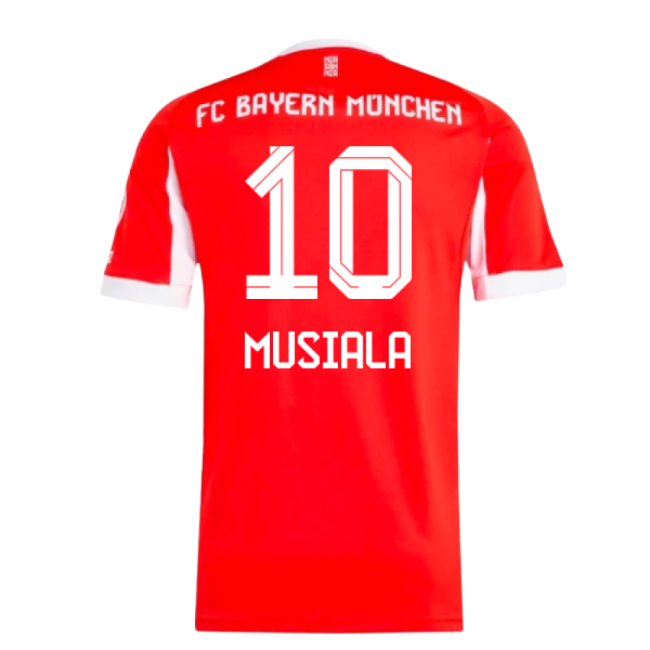 2025-2026 Bayern Munich Home Soccer Shirt (Musiala 10) | Premium
