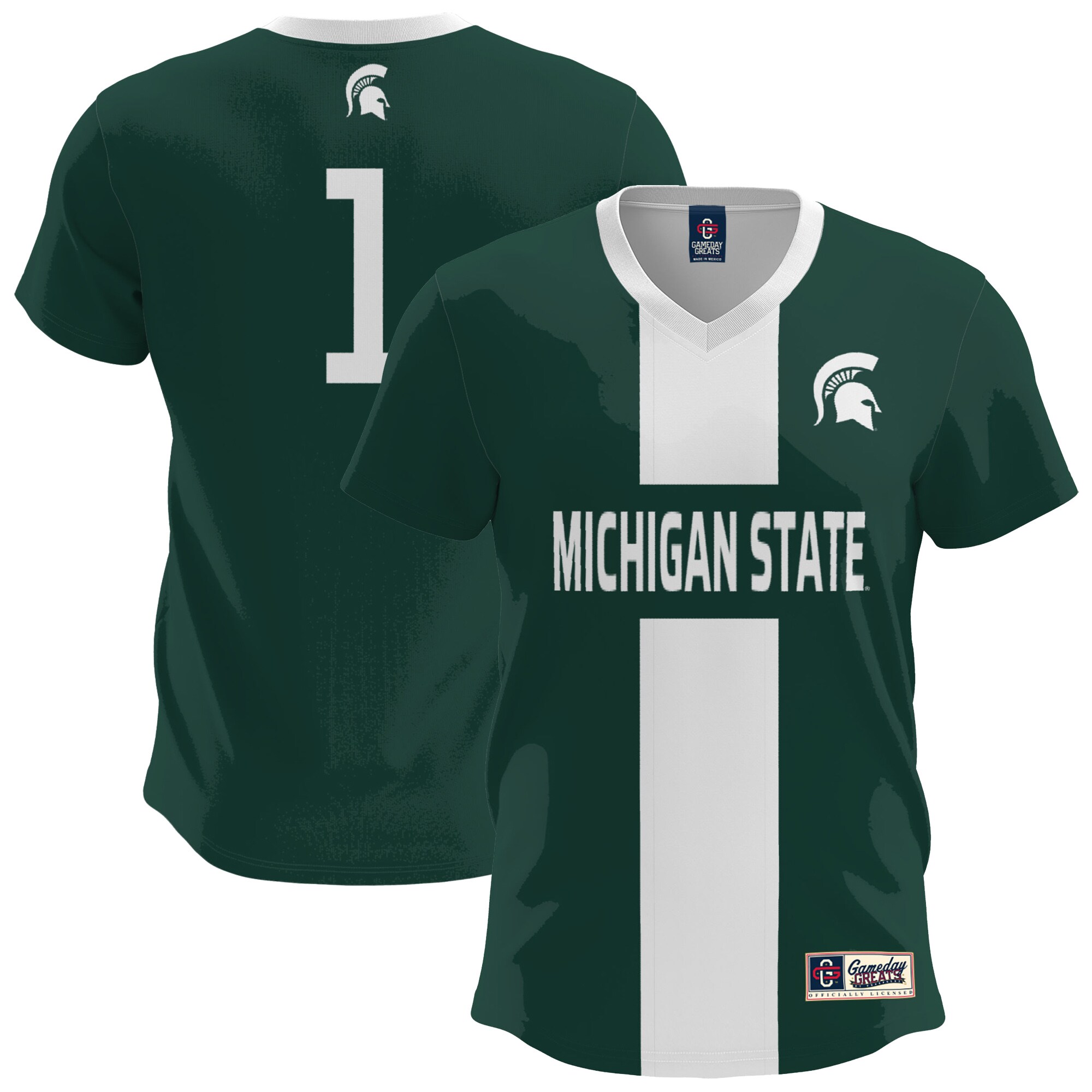 [SJH] Michigan State Spartans GameDay Greats Youth Lightweight Soccer Fashion Jersey - Green