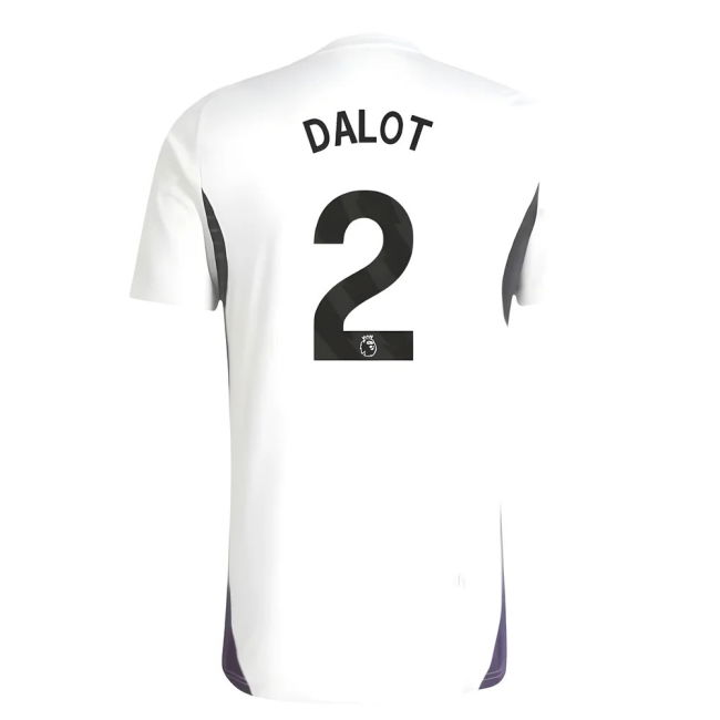 Adult 2025-2026 Man Utd Training Jersey (White) (Dalot 2)