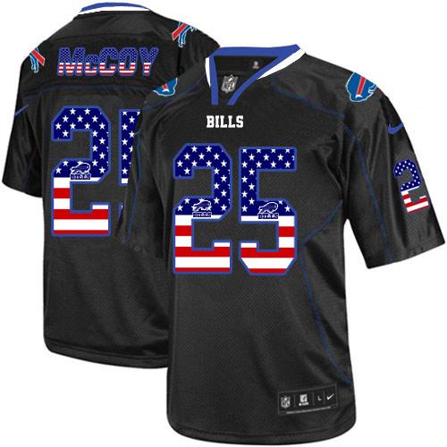 NFL BUF Bills #25 LeSean McCoy Black Elite Jersey - High Quality