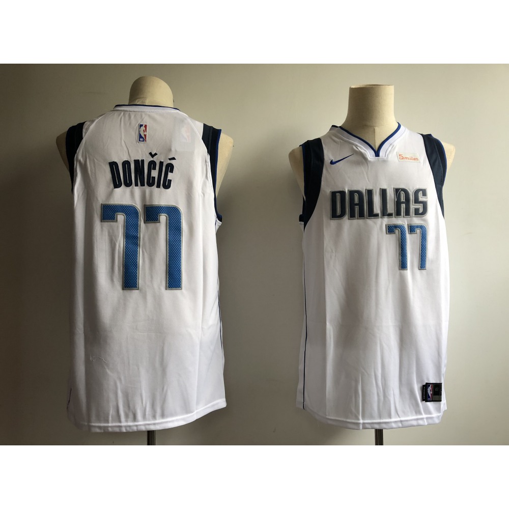 Authentic 77 Dallas Mavericks White Jersey - - NBA Collection