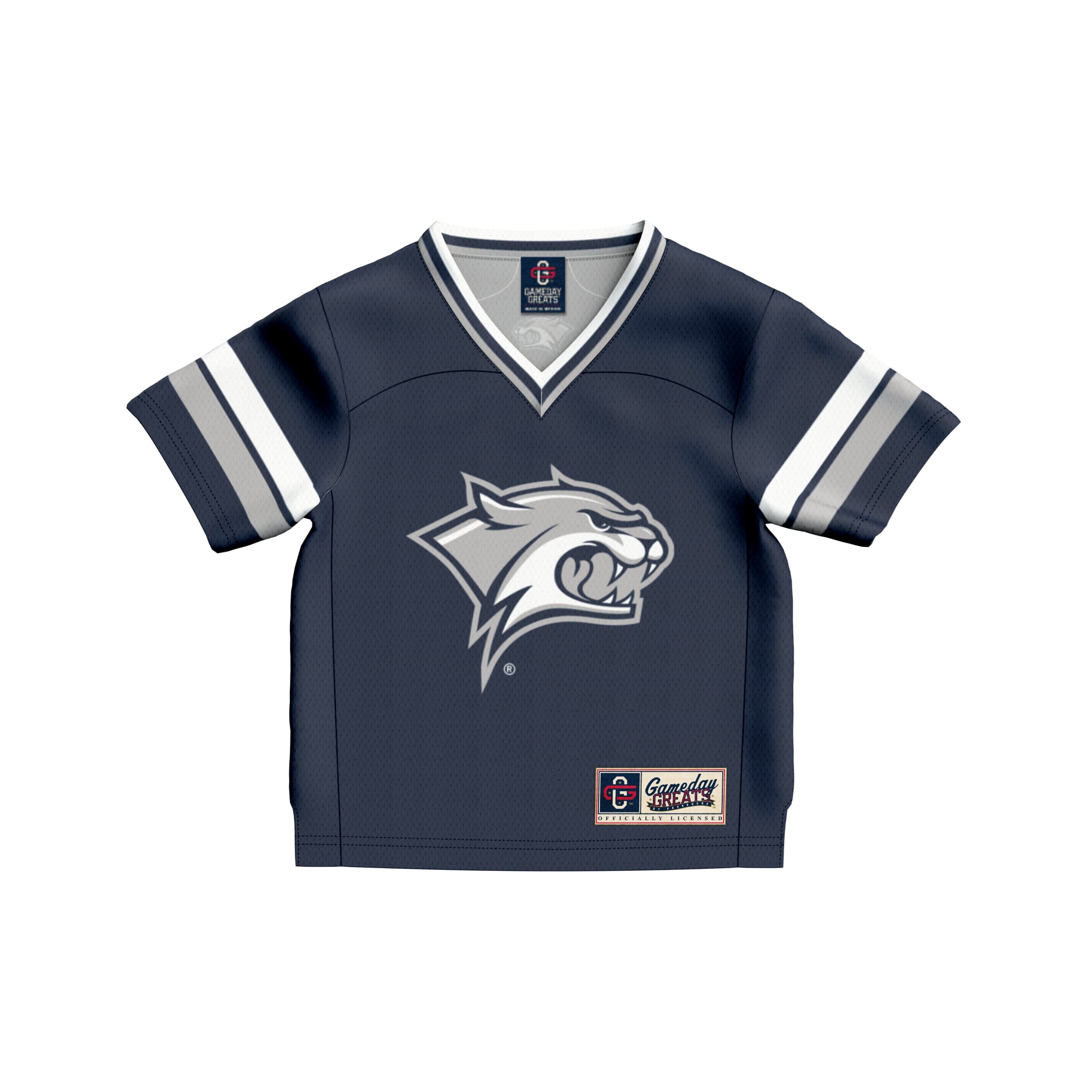 Toddler #1 Navy New Hampshire Wildcats Collegiate Football Fashion Jersey