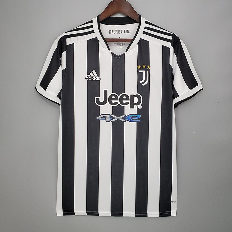 Juventus 21-22 Home WhiteBlack Soccer Jersey Football Shirt -