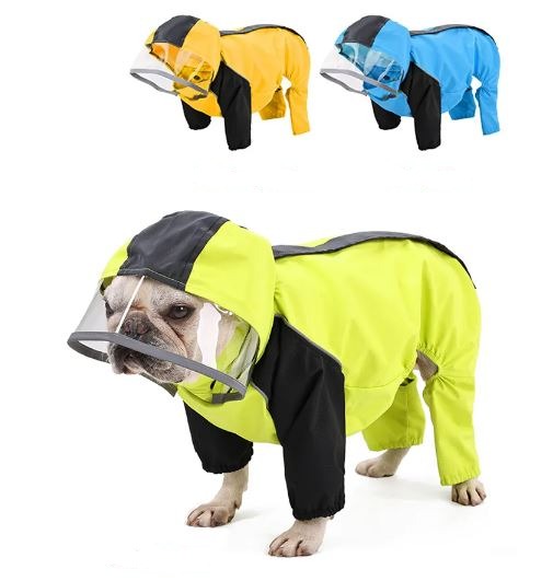 Premium Rainguard Canine Frenchie Waterproof Raincoat for Street Style
