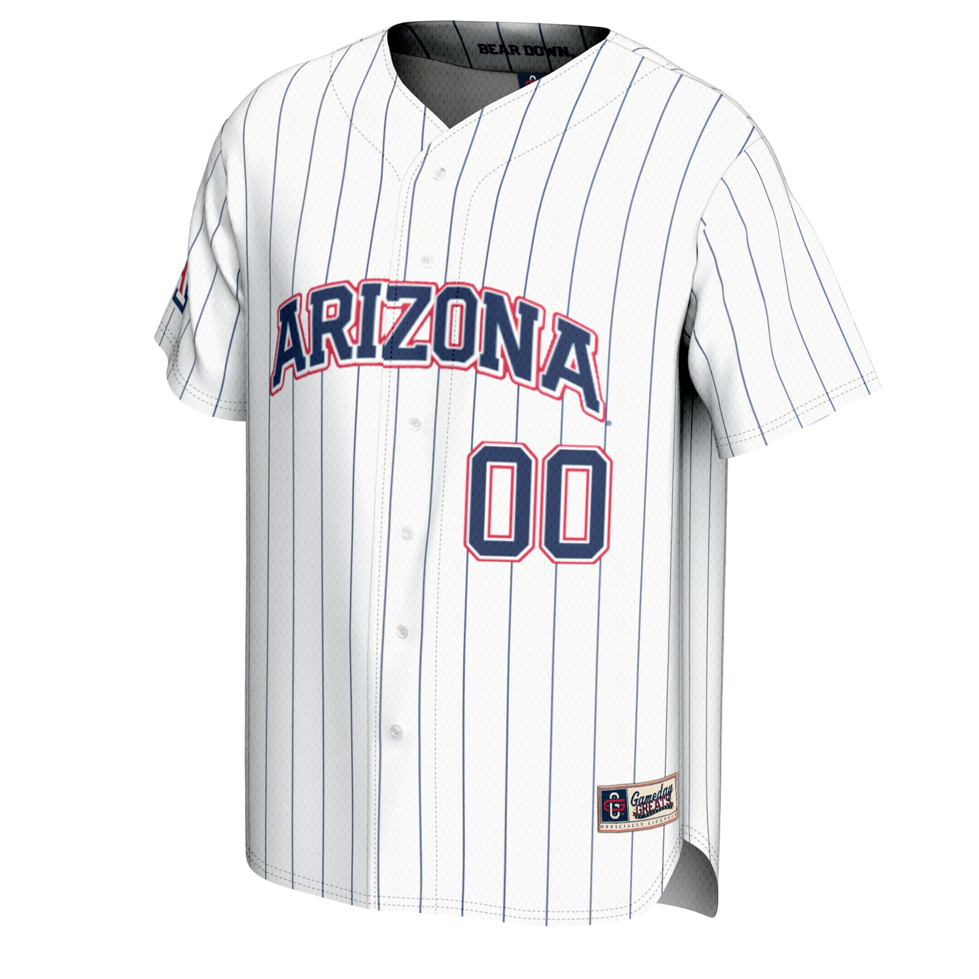 [DDG] Arizona Wildcats GameDay Greats NIL Pick-A-Player Lightweight Baseball Jersey - White
