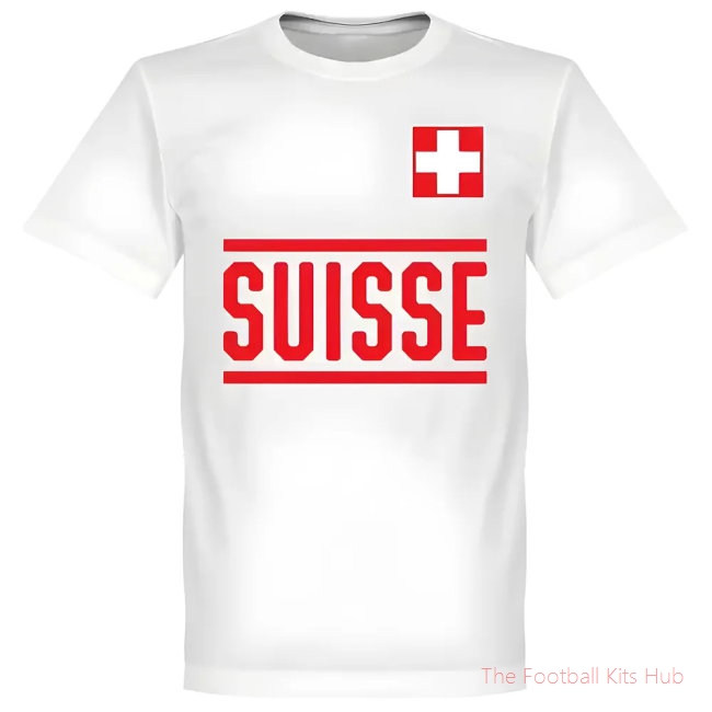 Men Switzerland Team T-Shirt - White