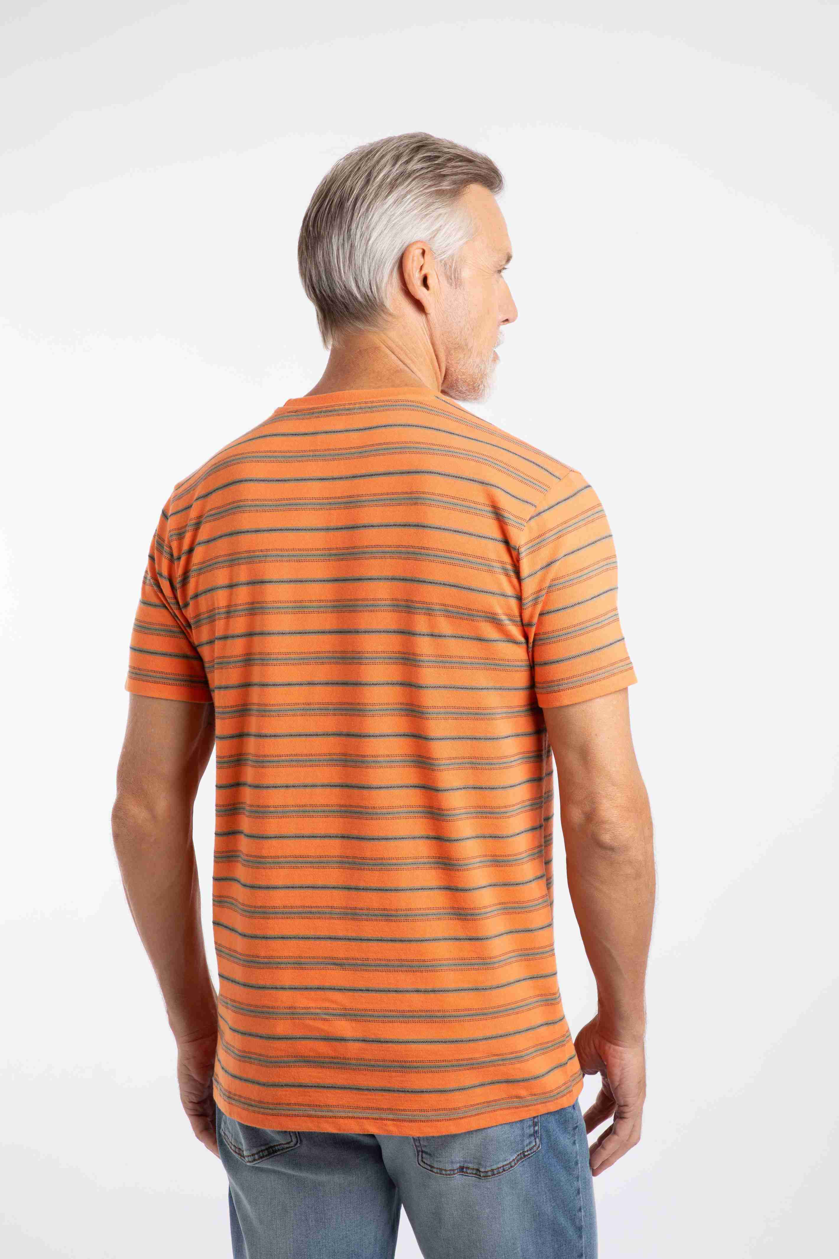 Jefferson Textured Stripe T-Shirt Mango