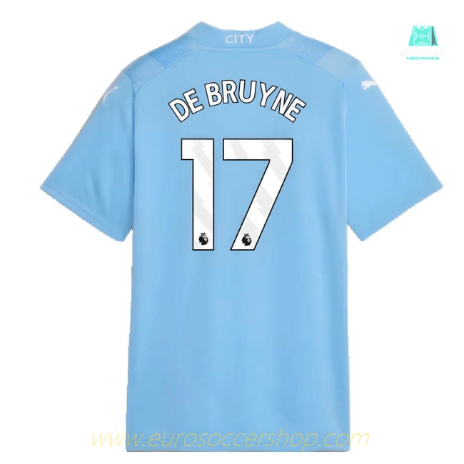 2023-2024 Man City Home Shirt (Kids) (DE BRUYNE 17)